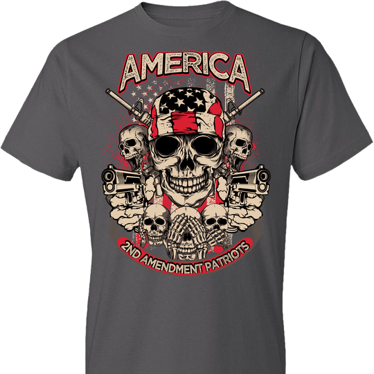 2nd Amendment Patriots - Pro Gun Men's Apparel - Charcoal Tshirt