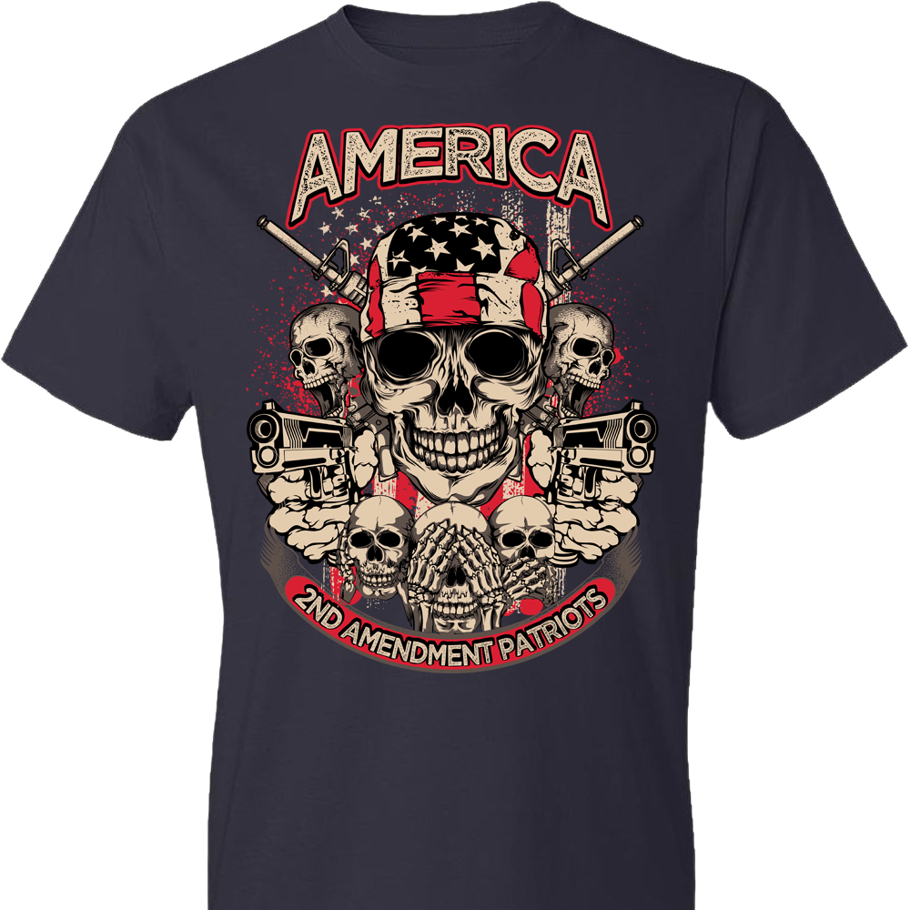 2nd Amendment Patriots - Pro Gun Men's Apparel - Navy Tshirt