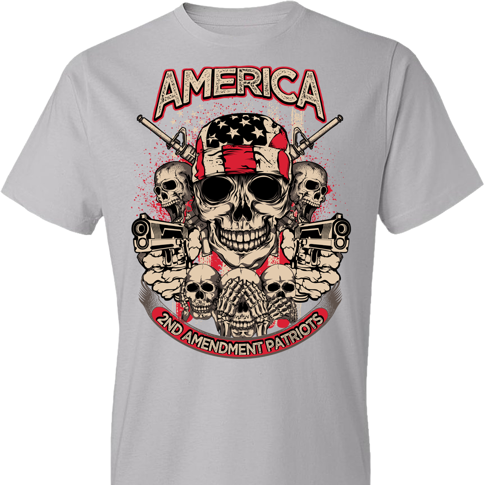 2nd Amendment Patriots - Pro Gun Men's Apparel - Light Grey Tshirt