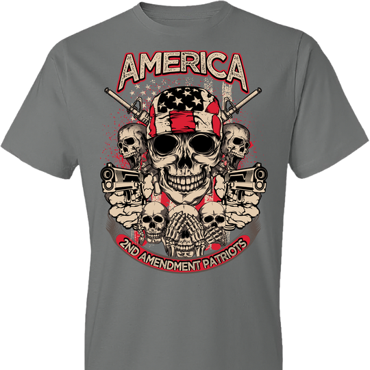 2nd Amendment Patriots - Pro Gun Men's Apparel - Grey Tshirt