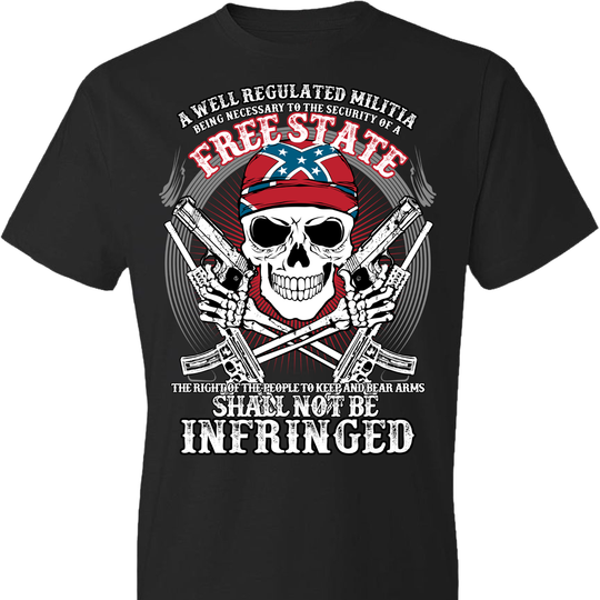 The right of the people to keep and bear arms shall not be infringed - Men's 2nd Amendment Tee - Black