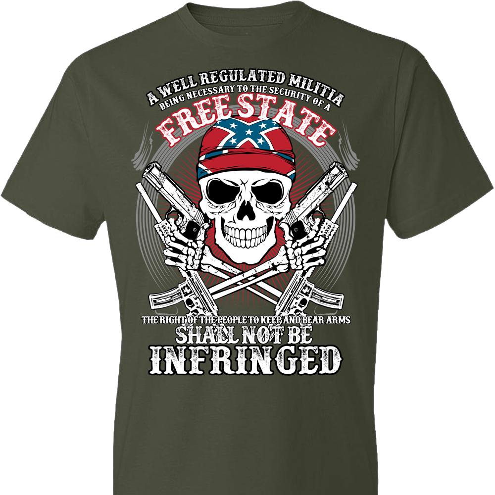 The right of the people to keep and bear arms shall not be infringed - Men's 2nd Amendment Tee - City Green