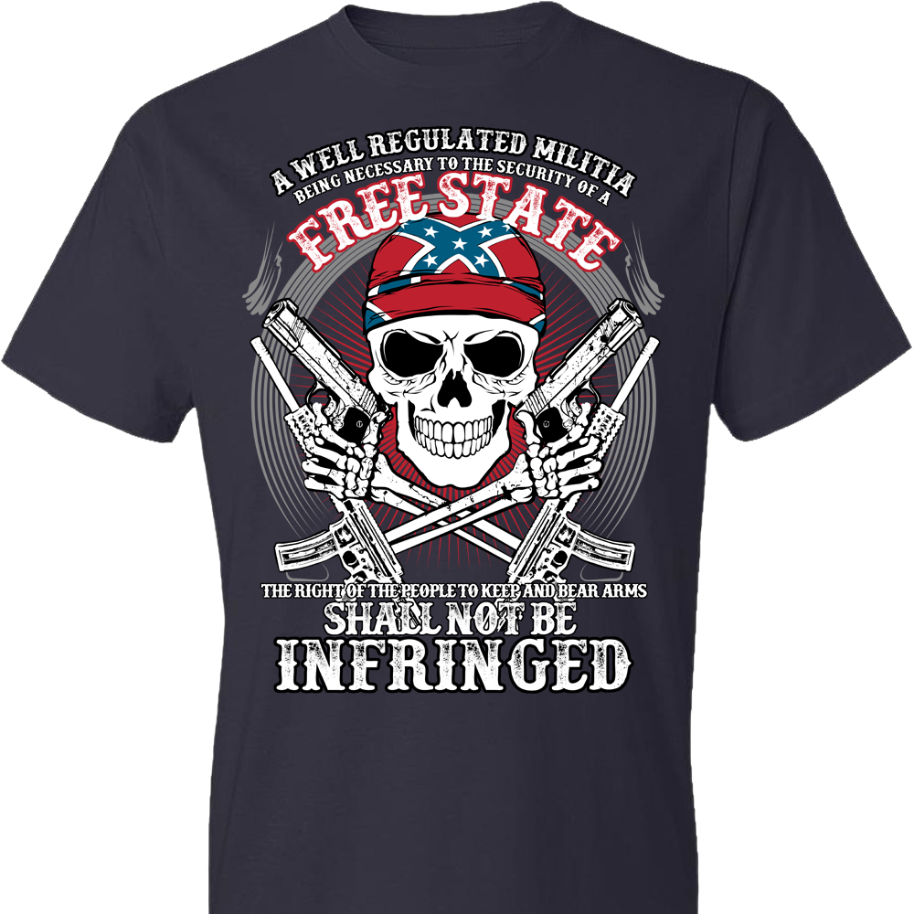 The right of the people to keep and bear arms shall not be infringed - Men's 2nd Amendment Tee - Navy