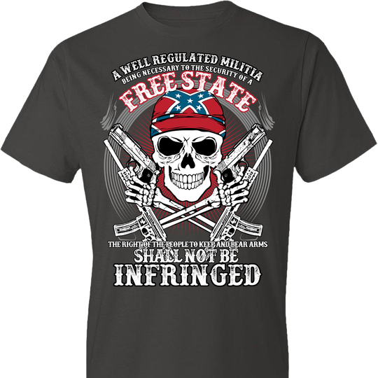 The right of the people to keep and bear arms shall not be infringed - Men's 2nd Amendment Tee - Dark Grey