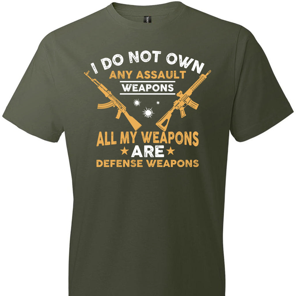 I Do Not Own Any Assault Weapons - 2nd Amendment Men's T-Shirt - City Green