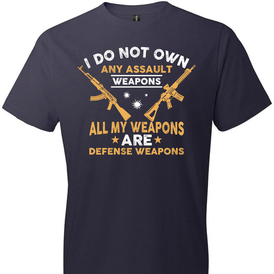 I Do Not Own Any Assault Weapons - 2nd Amendment Men's T-Shirt - Lake