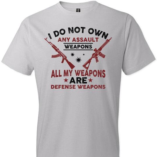 I Do Not Own Any Assault Weapons - 2nd Amendment Men's T-Shirt - Silver