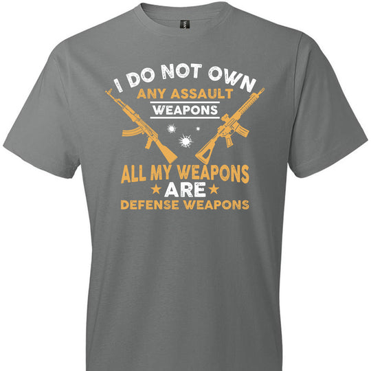 I Do Not Own Any Assault Weapons - 2nd Amendment Men's T-Shirt - Grey