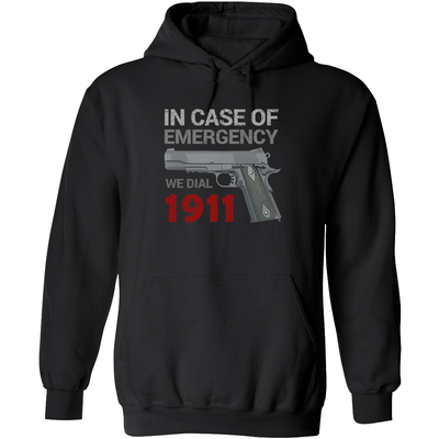 In Case of Emergency We Dial 1911 Pro Gun Мen's Hoodie