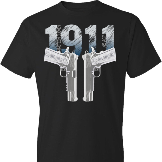 Colt 1911 Handgun - 2nd Amendment Men's Tee - Black