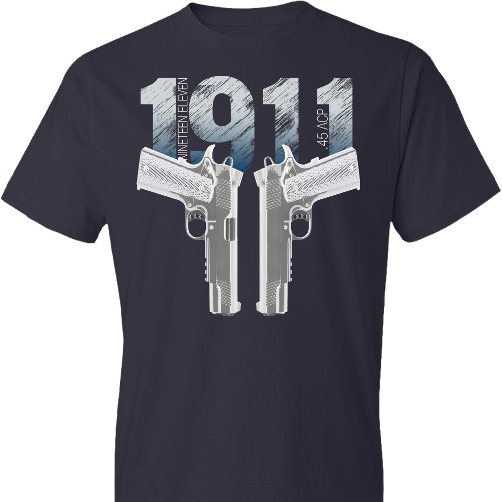 Colt 1911 Handgun - 2nd Amendment Men's Tee - Navy