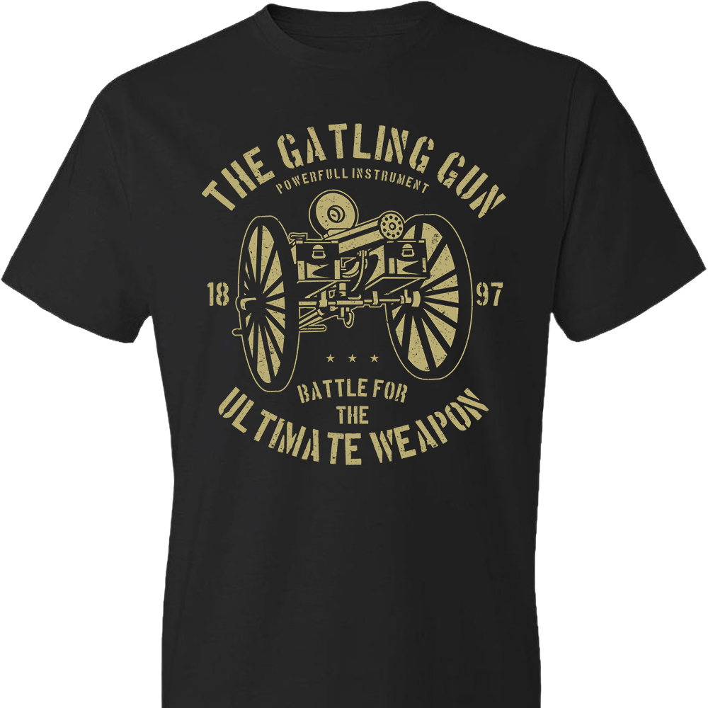 The Gatling Gun - Men's Tee - Black