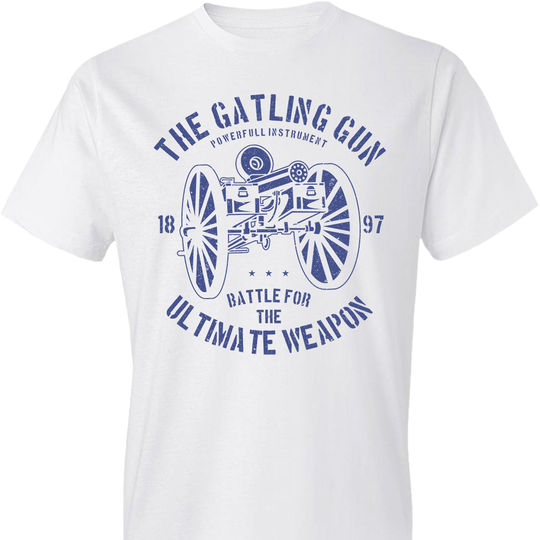 The Gatling Gun - Men's Tee - White