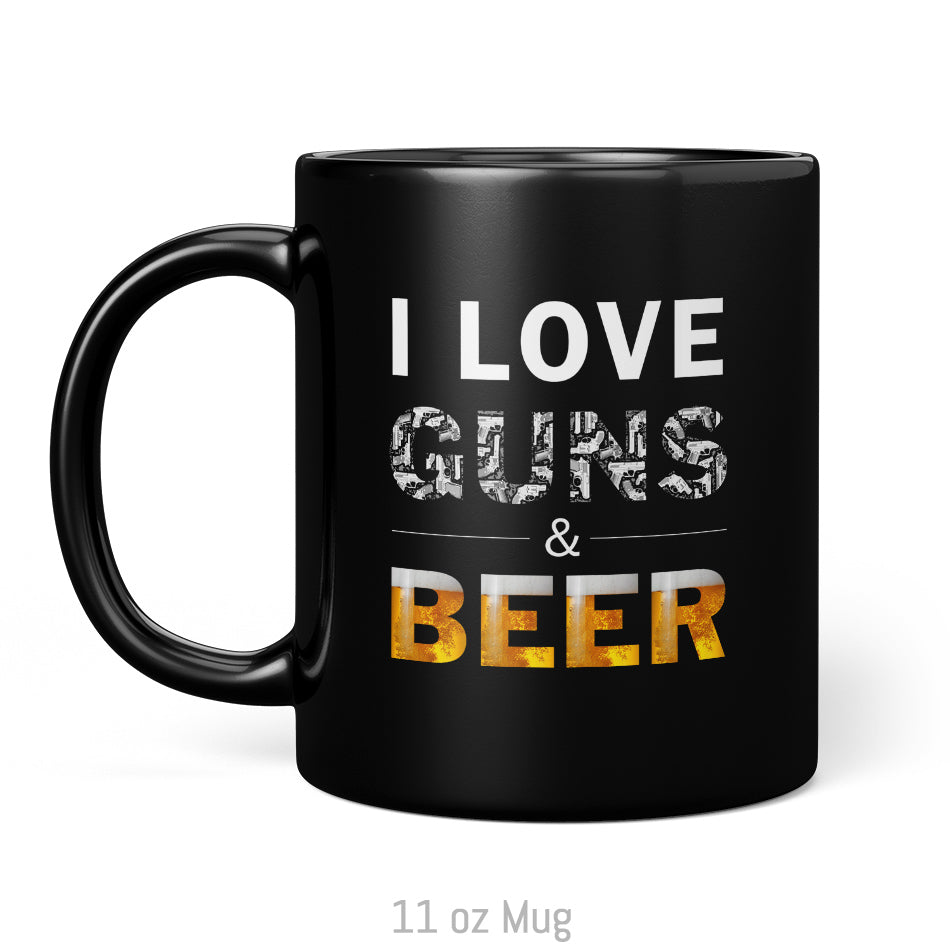 I Love Guns & Beer Mug