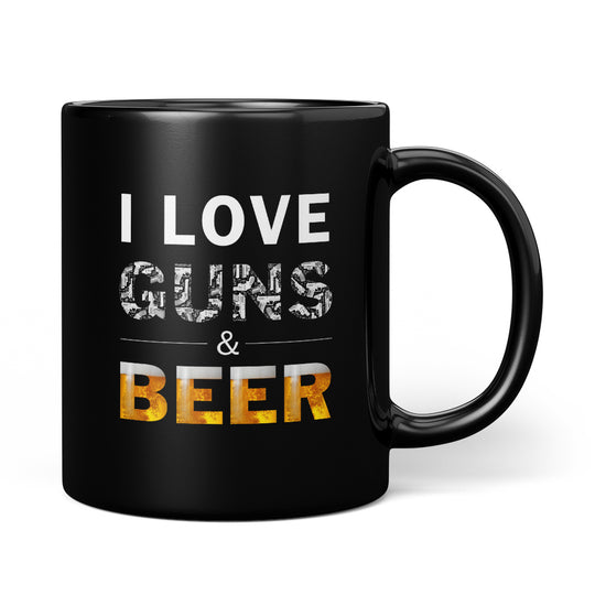 I Love Guns & Beer Mug