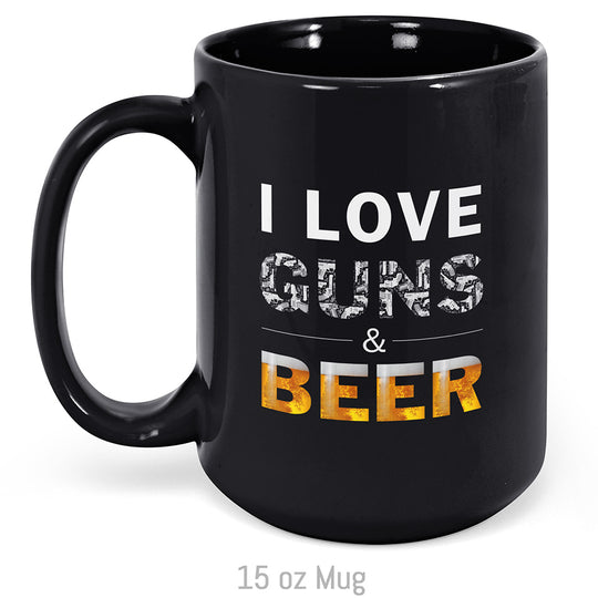 I Love Guns & Beer Mug