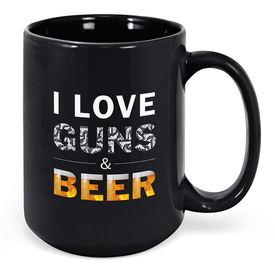 I Love Guns & Beer Mug