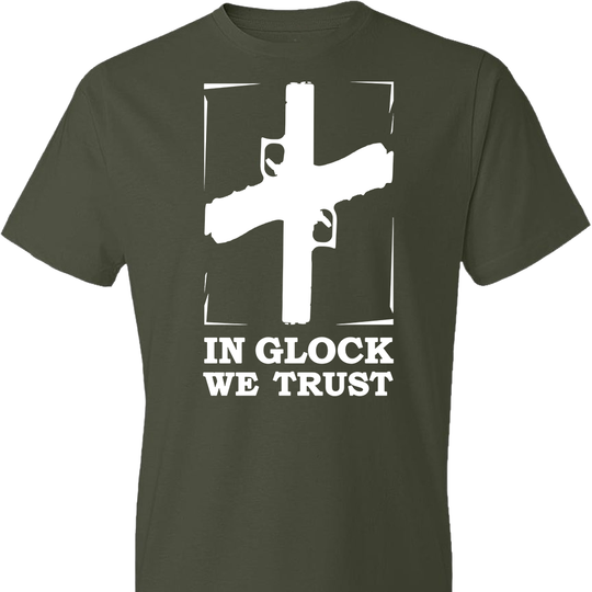 In Glock We Trust - Pro Gun Men’s t shirts - City Green