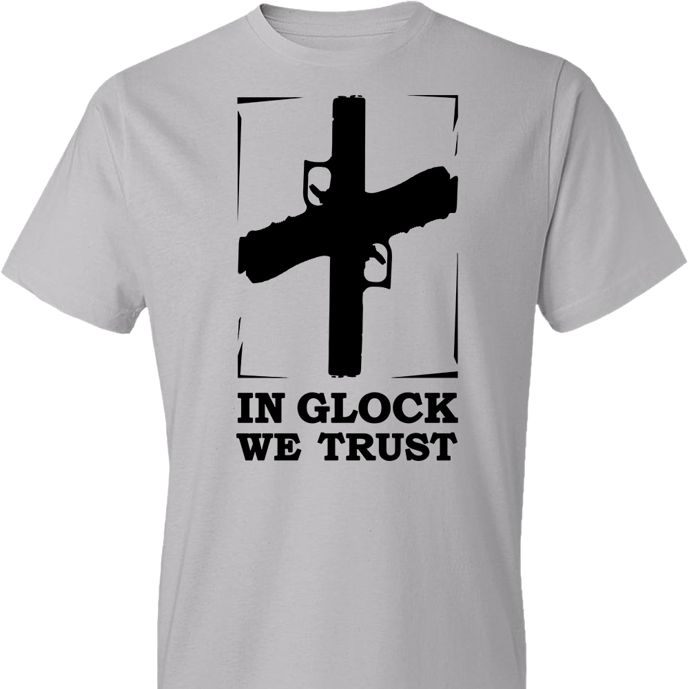 In Glock We Trust - Pro Gun Men’s t shirts - Light Grey