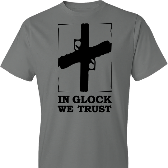 In Glock We Trust - Pro Gun Men’s t shirts - Storm Grey