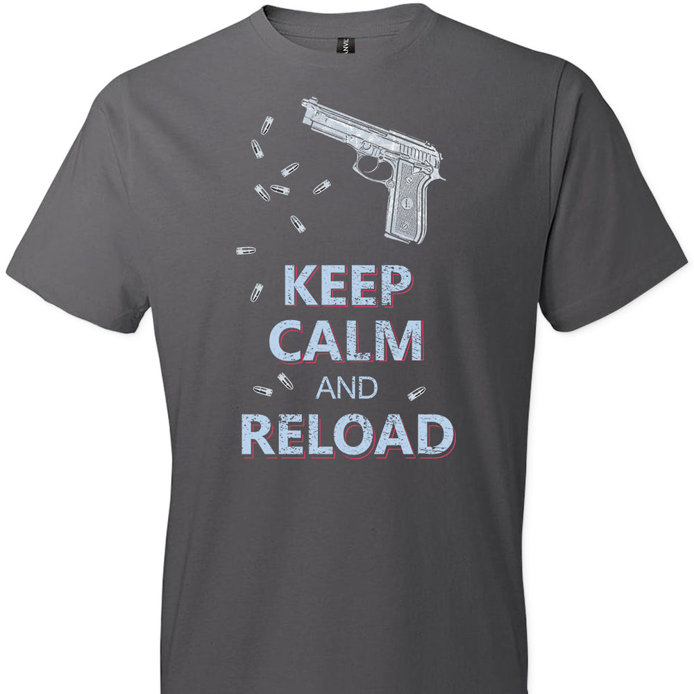 Keep Calm and Reload - Pro Gun Men's Tshirt - Charcoal