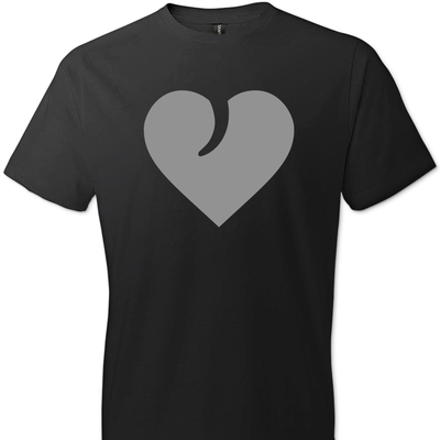 I Love Guns, Heart and Trigger - Men's 2nd Amendment Apparel - Black Tshirt