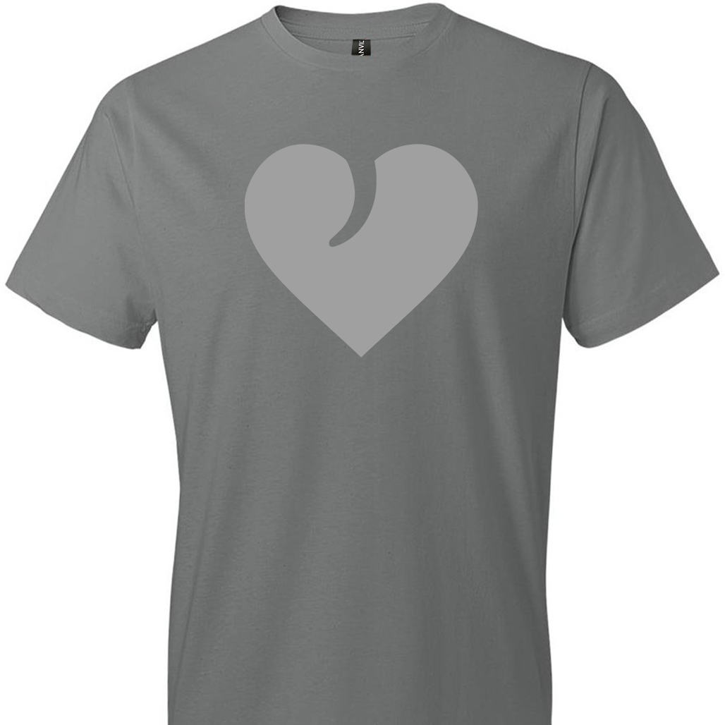 I Love Guns, Heart and Trigger - Men's 2nd Amendment Apparel - Storm Grey Tshirt