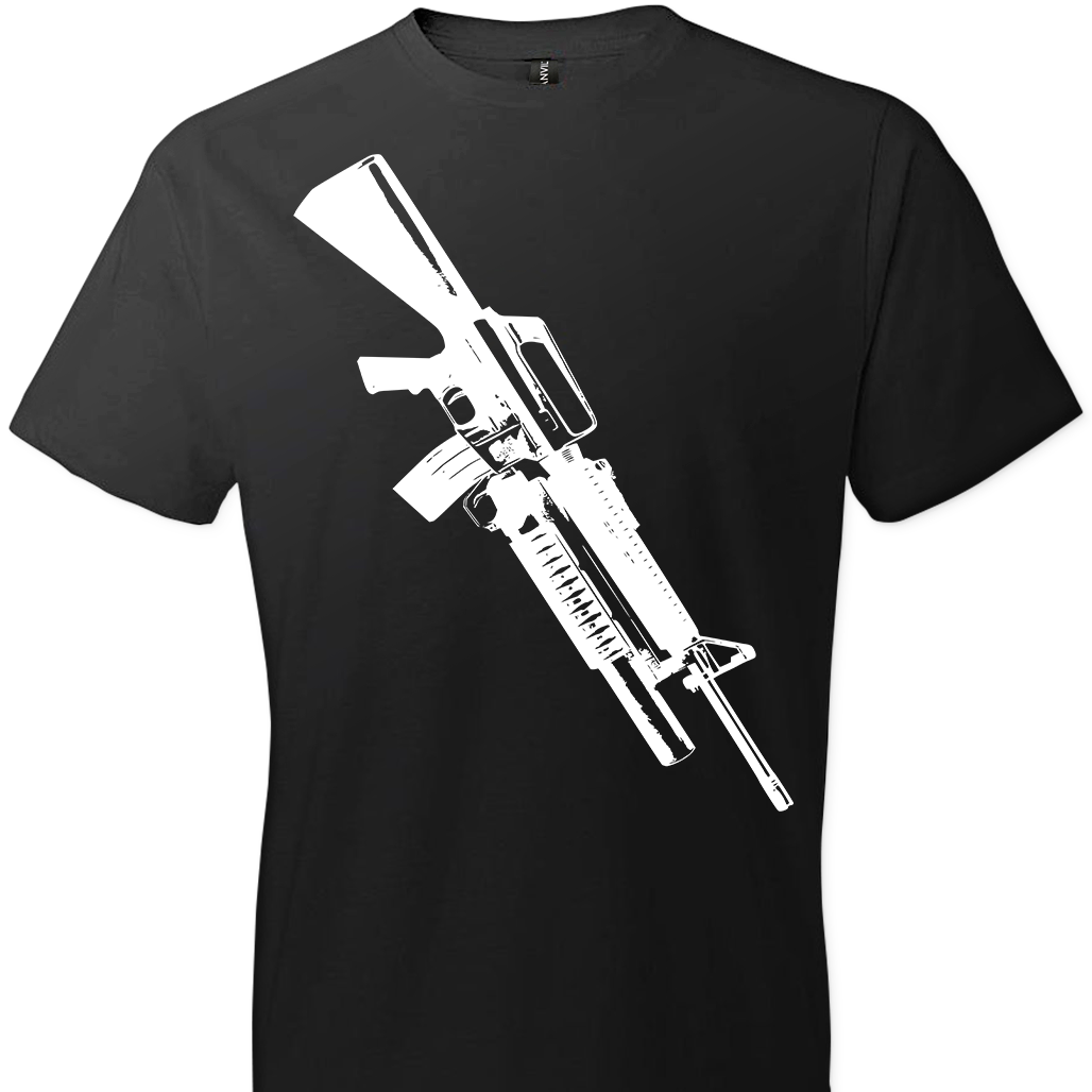 M16A2 Rifles with M203 Grenade Launcher T-Shirt – TheGunCity.com